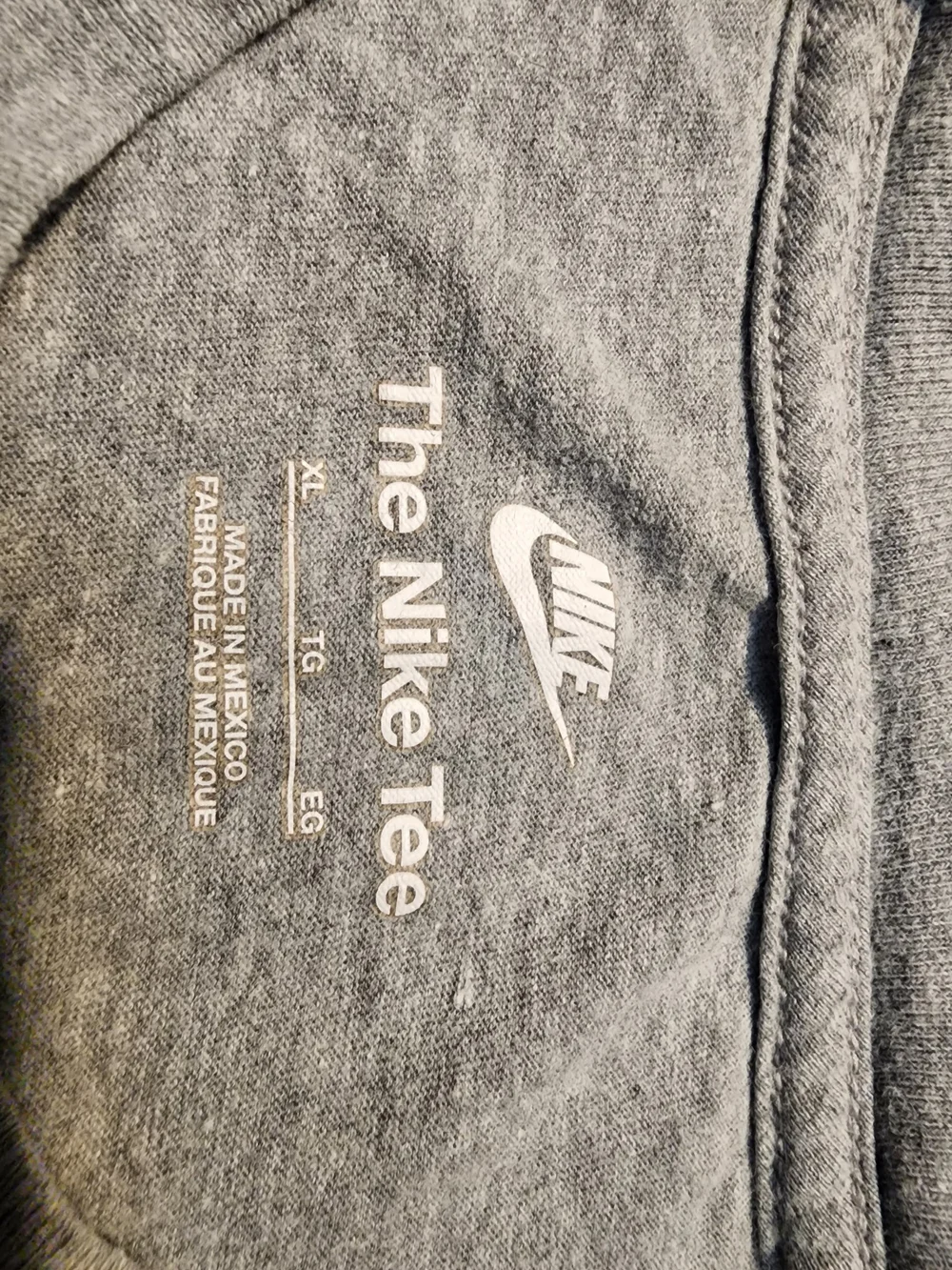 Nike Gray Short-Sleeve AIR Logo Tee